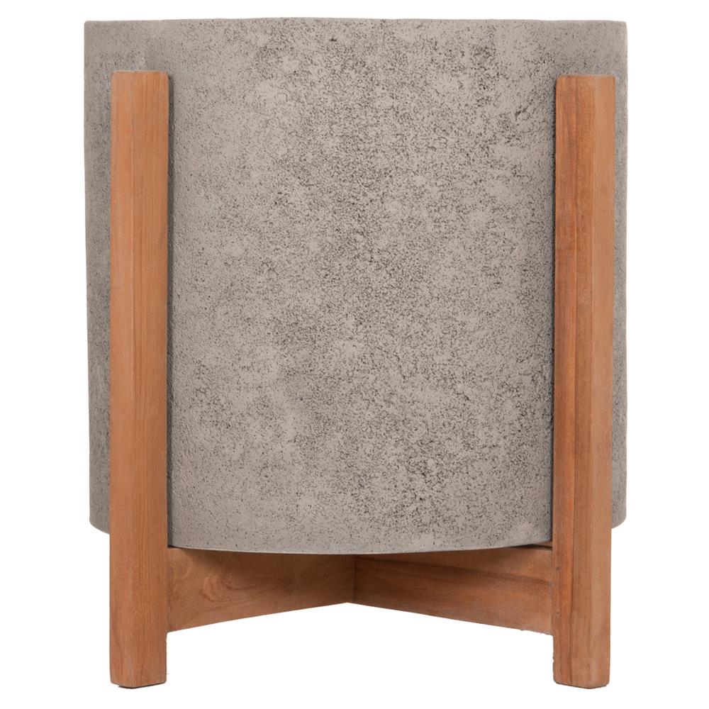 ΓΛΑΣΤΡΑ ΕΣΩΤ.ΧΩΡΟΥ HOFF HM4682.03M FIBER CEMENT ΓΚΡΙ-TEAK ΒΑΣΗ Φ40x39Υεκ