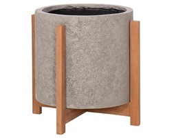 ΓΛΑΣΤΡΑ ΕΣΩΤ.ΧΩΡΟΥ HOFF HM4682.03M FIBER CEMENT ΓΚΡΙ-TEAK ΒΑΣΗ Φ40x39Υεκ