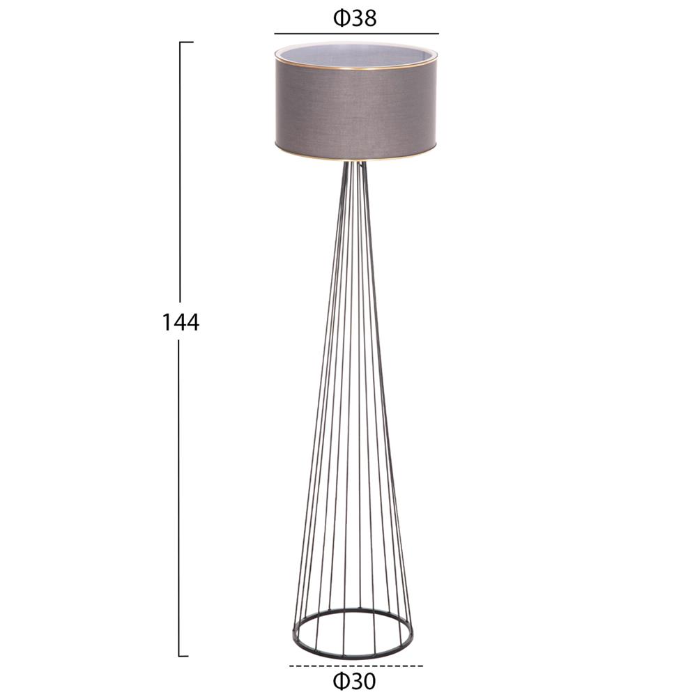 ΦΩΤΙΣΤΙΚΟ ΔΑΠΕΔΟΥ HUE HM7581.11 ΜΕΤΑΛΛΙΚΟ ΓΚΡΙ Φ38x144Υεκ.
