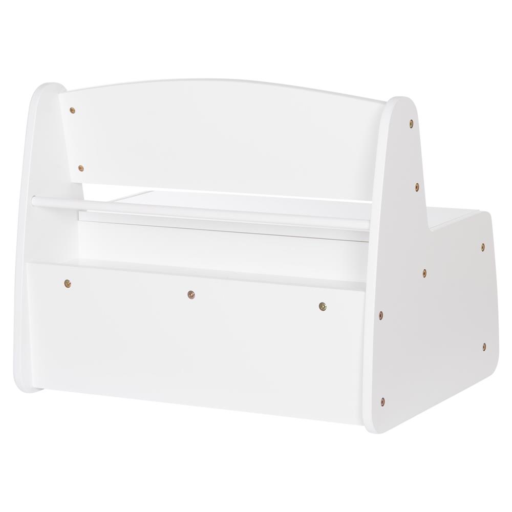 ΠΑΓΚΑΚΙ ΠΑΙΔΙΚΟ ΜΕ ΑΠΟΘ.ΧΩΡΟ RICKI HM18342.03 MDF & ΚΟΝΤΡΑΠΛΑΚΕ ΛΕΥΚΟ 63x43x47Υεκ