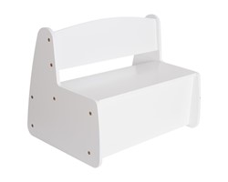 ΠΑΓΚΑΚΙ ΠΑΙΔΙΚΟ ΜΕ ΑΠΟΘ.ΧΩΡΟ RICKI HM18342.03 MDF & ΚΟΝΤΡΑΠΛΑΚΕ ΛΕΥΚΟ 63x43x47Υεκ