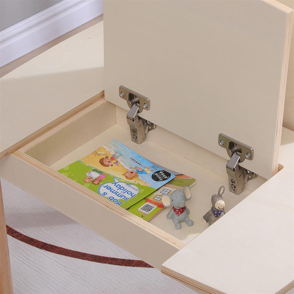 ΤΡΑΠΕΖΑΚΙ ΠΑΙΔΙΚΟ ΜΕ ΑΠΟΘ.ΧΩΡΟΥΣ RICKI HM18339.01 MDF & ΣΥΜΗΔΑ ΣΕ ΦΥΣΙΚΟ 65x65x47Υεκ