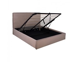 ΚΡΕΒΑΤΙ ALLIE HM584.02 160x200 εκ. ΜΕ ΑΠΟΘΗΚΕΥΤΙΚΟ ΧΩΡΟ ΜΠΕΖ ΥΦΑΣΜΑ
