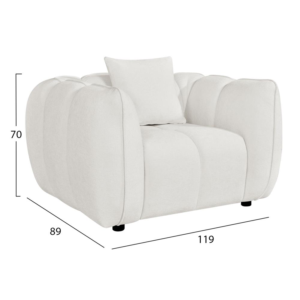 ΠΟΛΥΘΡΟΝΑ LYKKE HM3325.02 ΕΚΡΟΥ ΥΦΑΣΜΑ 119x89x70Υεκ