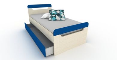 Ενιαίο αποθηκευτικό συρτάρι για μονό κρεβάτι